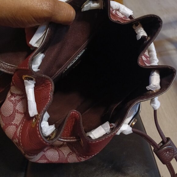 Coach Signature Dempsey Backpack & Wallet NWT - Picture 5 of 13